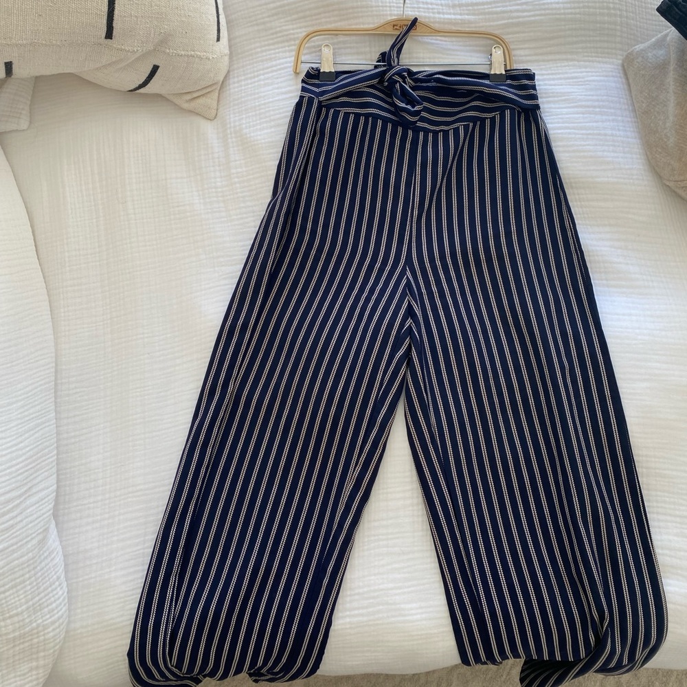Aqua high waisted flare pants
